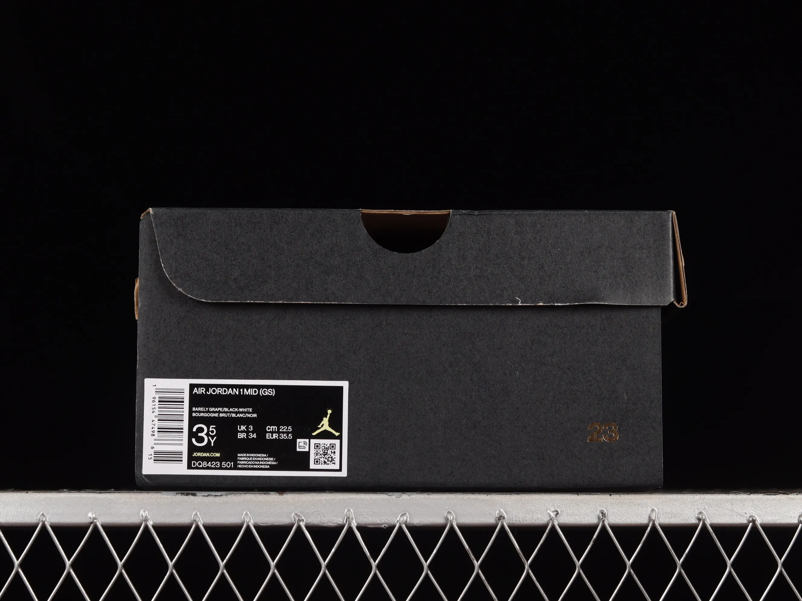 All categories Air Jordan Jordan series basketball shoes Air Jordan 1 Mid G version pure original Air Jordan 1 Mid GS AJ1 Joe 1 gradient grape purple mid-top basketball shoes DQ8423-501
